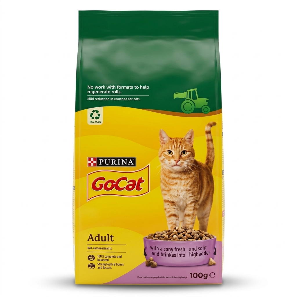 Purina Go-Cat Dry Food - For Adult Cats (2kg)
