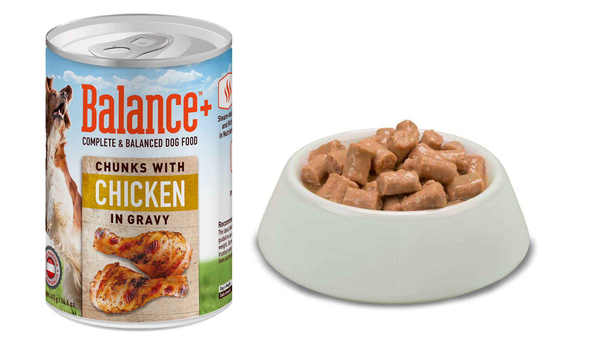 Balance Chunks with Chicken in Gravy – Complete & Balanced Canned Dog Food (24 Cans)